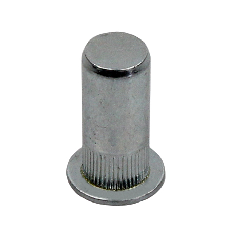 Riveting nuts M4 St 0,5-2,0 closed with grooved,flat head 